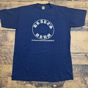 Drakes Drum‎ Pub 80s Russell Athletic John Courage Beer T Shirt Mens Large Navy